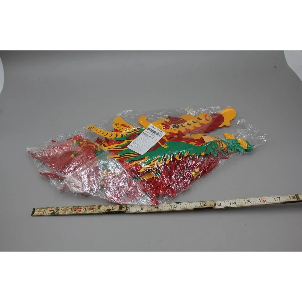 4.92 Feet 3D Chinese New Year Dragon Decorations Hanging Plastic Dragons Garland